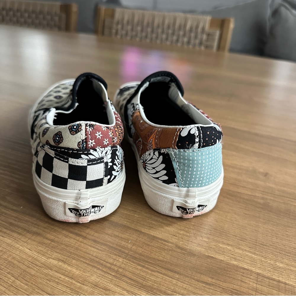 Vans Classic Slip-Ons in Tiger Patchwork Print - Picture 4 of 10
